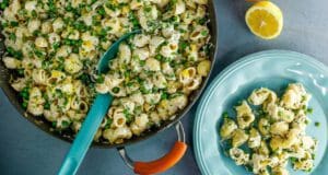 20 perces ricottás-zöldborsós tészta ricottás zöldborsós tészta