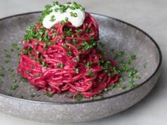 Egyszerű céklakrémes tészta céklakrémes tészta