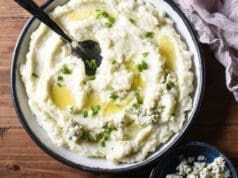 Kéksajtos krumplipüré Kéksajtos krumplipüré