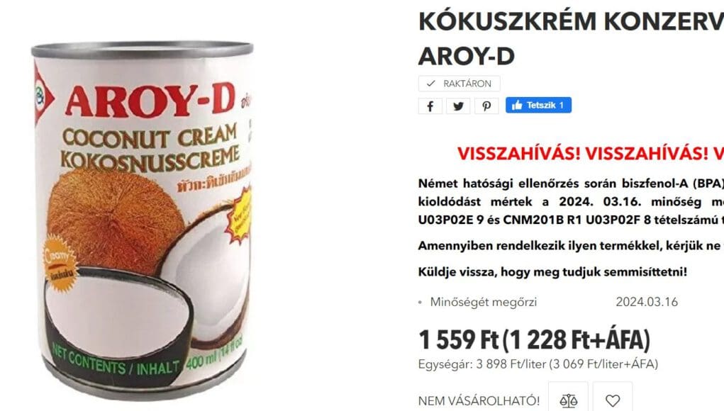 kókuszkrém