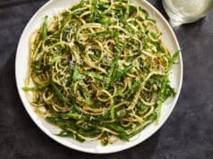 Pestós tészta zöldbabbal zöldbabos pestós tészta