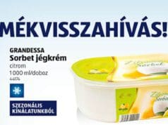 Citromos jégkrémet hívott vissza az Aldi aldi citromos jégkrém