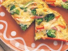 Zöldséges frittata reggelire Zöldséges frittata