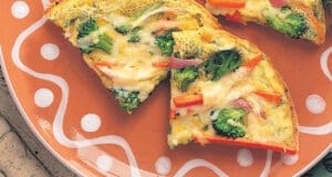 Zöldséges frittata reggelire Zöldséges frittata