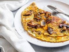 Csiperkés, sajtos omlett csiperkés omlett