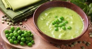 Egyszerű és gyors zöldborsókrémleves zöldborsókrémleves