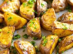 Sütőben sült ecetes krumpli