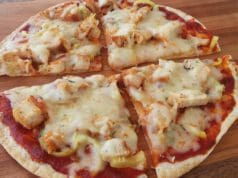 Könnyű otthoni pizza, tortilla verzió Tortilla pizza