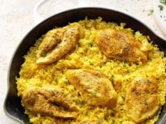 Napfényes rizses csirkemell Currys csirke recept