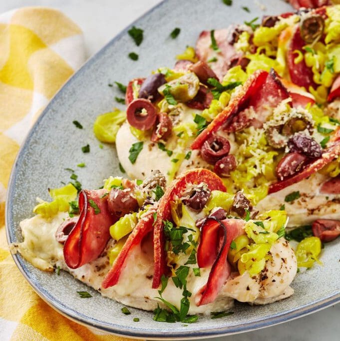 Antipasti sült töltött csirke olasz módra recept