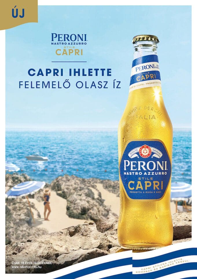Új Peroni Capri Sör