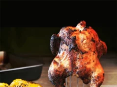 Grill csirke itthon is elkészíthető a csirkesütő állvánnyal Csirkesütő állvány Grill csirke