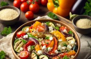 Grillezett zöldséges guinoa saláta recept Grillezett Zöldséges Quinoa Saláta