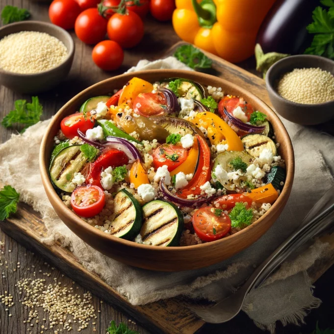 Grillezett Zöldséges Quinoa Saláta
