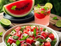 Nyár édes ízei: Kerti parti görögdinnyés ginomságokkal