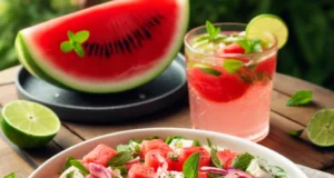 Nyár édes ízei: Kerti parti görögdinnyés ginomságokkal