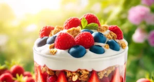 Nyári gyümölcsös joghurtparfé