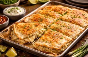 Tepsis quesadilla francia hagymás krémsajttal – a legjobb „bedobom és kész” vacsora