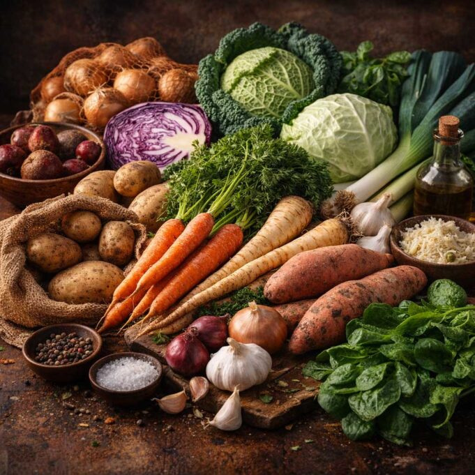 szezonális zöldségek