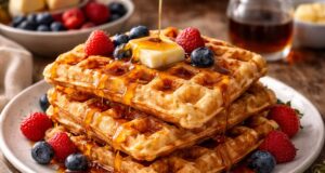 Kovászos gofri – a ropogós reggeli, amitől minden hétvége különleges lesz Kovászos gofri egyszerűen. Ropogós sourdough waffles recept, amellyel a kovászmaradékból különleges reggeli készül.