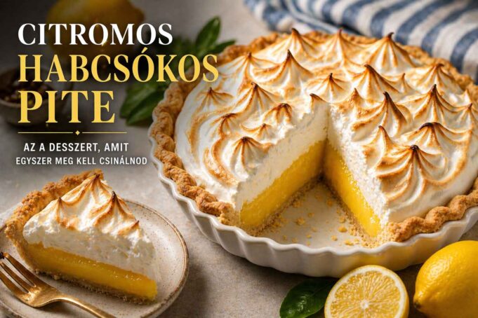 Citromos habcsókos pite