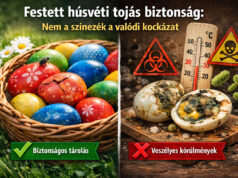 Festett húsvéti tojás biztonság: nem a színezék a valódi kockázat