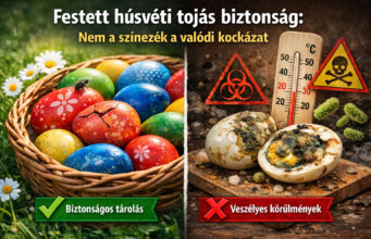 Festett húsvéti tojás biztonság: nem a színezék a valódi kockázat