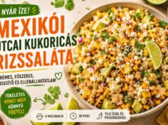 Mexikói street corn rizssaláta, ami olyan, mint egy nyári este valahol egy forró, zajos utcán