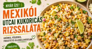 Mexikói street corn rizssaláta, ami olyan, mint egy nyári este valahol egy forró, zajos utcán