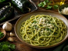 Krémes mexikói zöld spagetti, ami után a sima paradicsomos tészta hirtelen unalmasnak tűnik