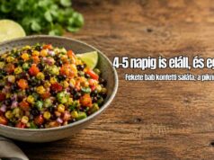Fekete bab konfetti saláta: a színes, feltölthető piknik-kedvenc