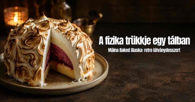 malna-baked-alaszka Málna Baked Alaska recept: retro látványdesszert
