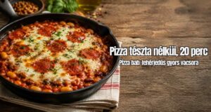 Pizza babból: a fehérjedús gyors vacsora, ami úgy néz ki, mint egy hibrid