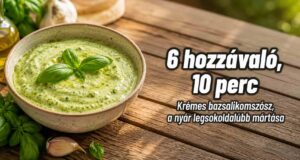 Krémes bazsalikomszósz alaprecept: a nyár legsokoldalúbb mártása