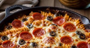Serpenyős pizza rakott tészta: egytálas vacsora 35 perc alatt Serpenyős pizza rakott tészta: egytálas vacsora 35 perc alatt