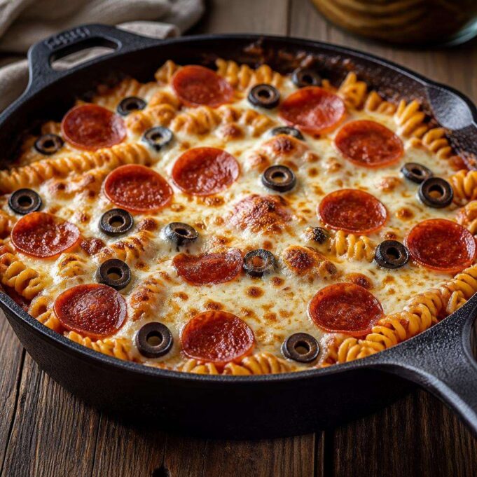 Serpenyős pizza rakott tészta: egytálas vacsora 35 perc alatt