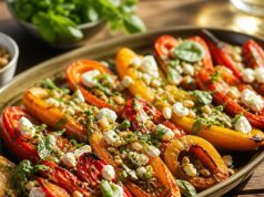 Grillezett mini édes paprika: 17 perces feta-bazsalikomos köret Grillezett mini édes paprika: 17 perces feta-bazsalikomos köret