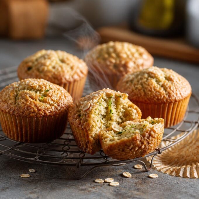 Cukkinis zabpelyhes muffin liszt nélkül: a reggeli, ami tényleg jóllakat