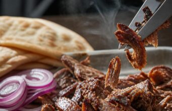 Tepsis dönerkebab házilag: a vékonyra nyújtott hús a titok, nem a nyárs Tepsis dönerkebab házilag: a vékonyra nyújtott hús a titok, nem a nyárs