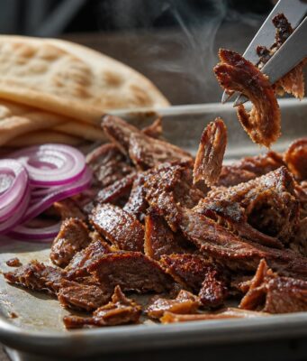 Tepsis dönerkebab házilag: a vékonyra nyújtott hús a titok, nem a nyárs Tepsis dönerkebab házilag: a vékonyra nyújtott hús a titok, nem a nyárs