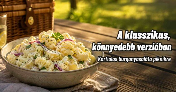 Karfiolos burgonyasaláta recept: könnyebb klasszikus