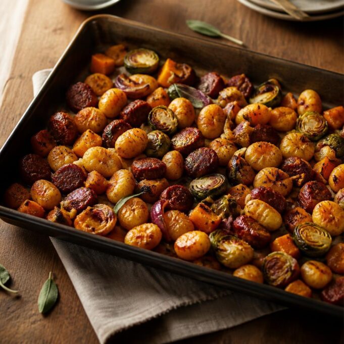 2026-09-12-kolbaszos-gnocchi-oszi-zoldsegekkel-featured Kolbászos gnocchi őszi zöldségekkel egy tepsiben