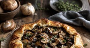 Gombás-ricottás galette: rusztikus pite ropogós tésztával Gombás-ricottás galette: rusztikus pite ropogós tésztával