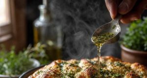 Fokhagymás téphető bucik dagasztás nélkül Fokhagymás téphető bucik dagasztás nélkül