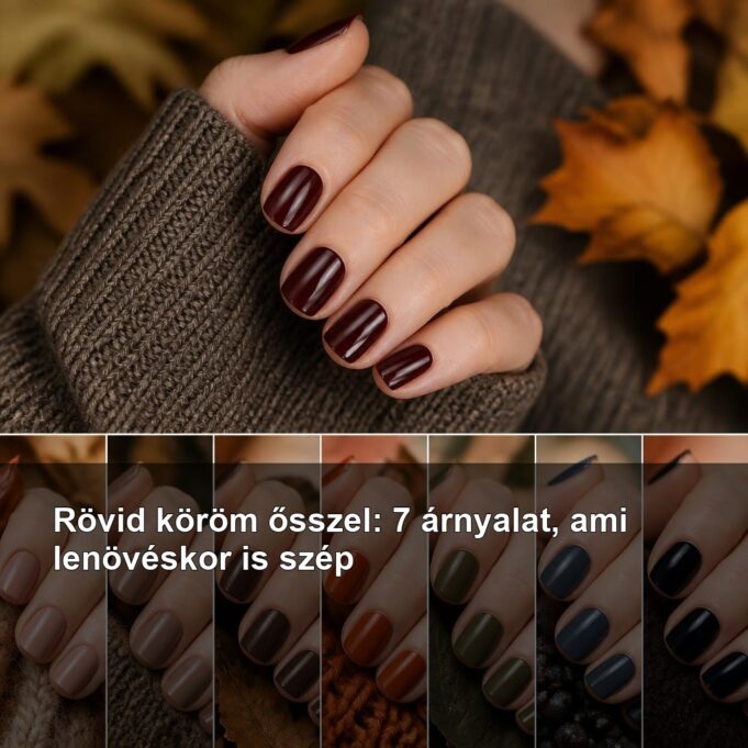 Rövid köröm ősszel: 7 árnyalat, ami lenövéskor is szép