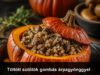Töltött sütőtök gombás árpagyönggyel Töltött sütőtök gombás árpagyönggyel