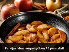 Fahéjas alma serpenyőben 15 perc alatt Fahéjas alma serpenyőben 15 perc alatt