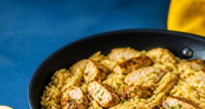 Citromos orzotto sült csirkecombbal Citromos orzotto sült csirkecombbal
