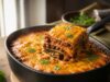 Tex-mex rakottas darált hússal és tortillával Tex-mex rakottas darált hússal és tortillával