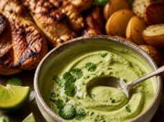 Aji verde: perui zöld szósz korianderrel és jalapeñóval Aji verde: perui zöld szósz korianderrel és jalapeñóval